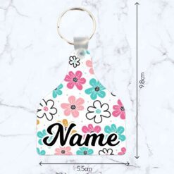 Doodles Flower Cattle Tag