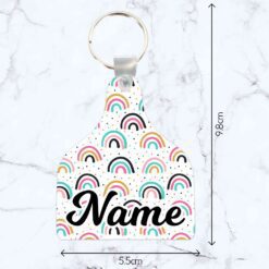 Rainbow Doodles Cattle Tag