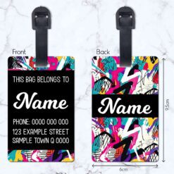 90s Graffiti Luggage Tag