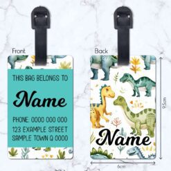 Dinosaurs Luggage Tag