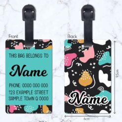 Doodles - Splash Luggage Tag
