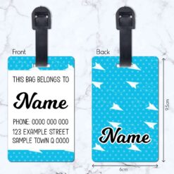 Paper Planes Luggage Tag
