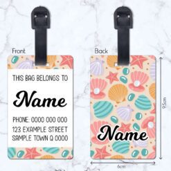 Sea Shells Luggage Tag