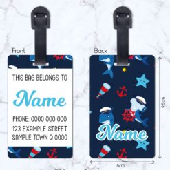 Sharks Luggage Tag