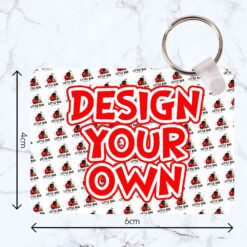 CUSTOM Rectangle Wooden Bag Tag