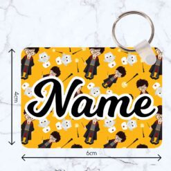 Little Wizards Rectangle Wooden Bag Tag