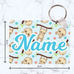 Sloth Rectangle Wooden Bag Tag