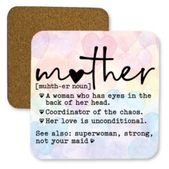 Mother Definition Square MDF Coaster