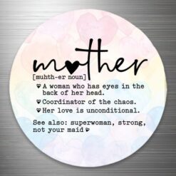 Mother Definition Fridge Magnet (5.5cm)