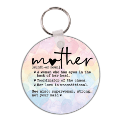 Mother Definition Circle Keyring