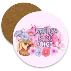 World's Best Gigi Round MDF Coaster