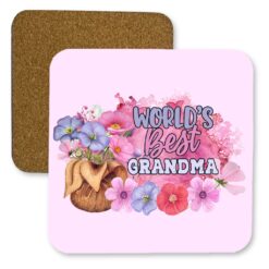 World's Best Grandma Square MDF Coaster