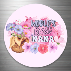 World's Best Nana Fridge Magnet (5.5cm)