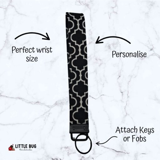 Black Subway Key Fob
