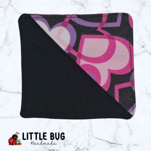 Black & Pink Hearts Corner Bookmark