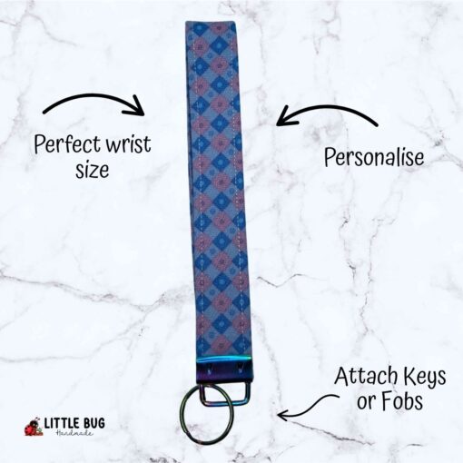 Blue Diamonds Key Fob