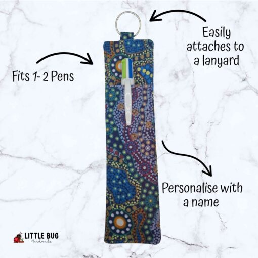 Blue Indigenous Pen Buddy