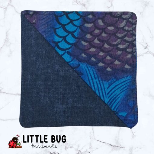 Blue Mermaids Scales Corner Bookmark