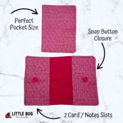 Pink Doodles Card Wallet