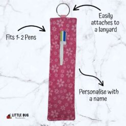 Pink Floral Pen Buddy