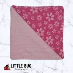 Pink Flowers Corner Bookmark