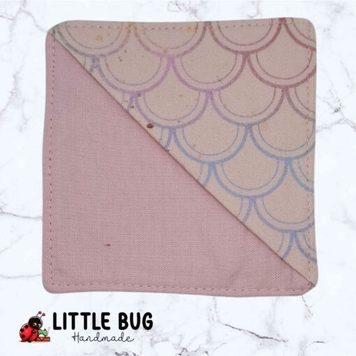 Pink Mermaid Scales Corner Bookmark