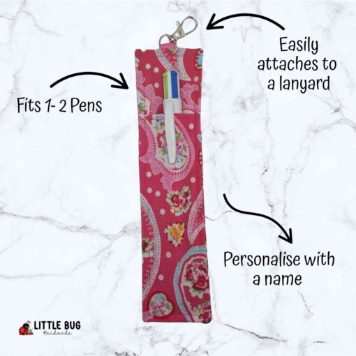 Pink Paisley Pen Buddy