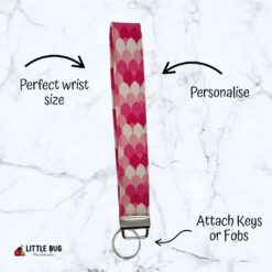 Pink Scales Key Fob