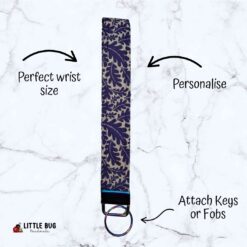 Purple Leaves Key Fob