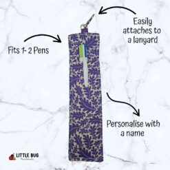 Purple Leaves Pen Buddy