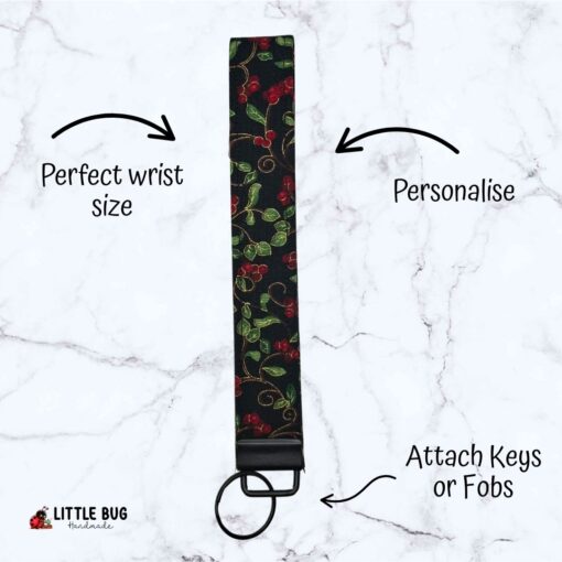 Red Berries / Festive Key Fob