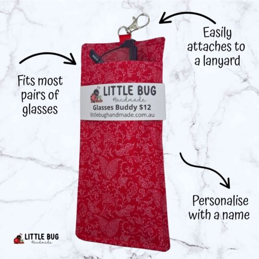 Red Paisley Glasses Buddy