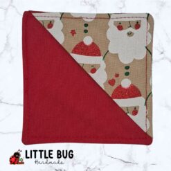 Glittery Santa Corner Bookmark