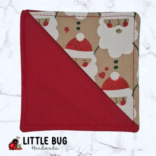 Glittery Santa Corner Bookmark