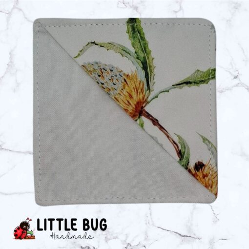 White Floral Corner Bookmark