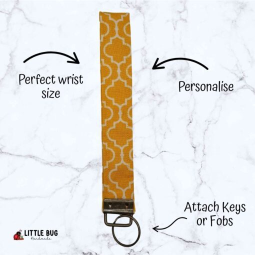 Yellow Subway Key Fob