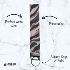 Zebra Stripes Key Fob